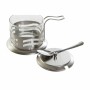 Sugar Bowl DKD Home Decor Silver Stainless steel Crystal 15 x 10,5 x 10 cm Basic