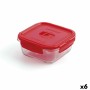 Boîte à lunch hermétique Luminarc Pure Box 760 ml Rouge verre (6 Unités)