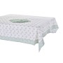 Service de linge de table DKD Home Decor Fleurs 150 x 250 x 0,5 cm Vert