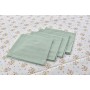 Service de linge de table DKD Home Decor Fleurs 150 x 250 x 0,5 cm Vert