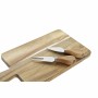 Set of chopping boards DKD Home Decor 2 knives Stainless steel Acacia 34 x 16 x 3,2 cm (2 Units) (3 pcs)