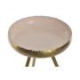 Side table DKD Home Decor Pink Golden Aluminium Lacquered (43 x 43 x 61 cm)