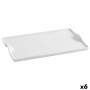 Snack tray Quid Gastro Fun Ceramic White (25,5 x 15,5 cm) (Pack 6x)