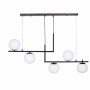 Ceiling Light DKD Home Decor Crystal Black Metal (110 x 35 x 43 cm)