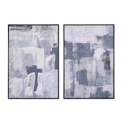 Painting DKD Home Decor 83 x 4,5 x 122,5 cm 83 x 4,5 x 123 cm Abstract Urban (2 Units)