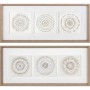 Cadre DKD Home Decor 61 x 3,8 x 26 cm 63,5 x 4 x 28,6 cm Cercles Scandinave (2 Unités)