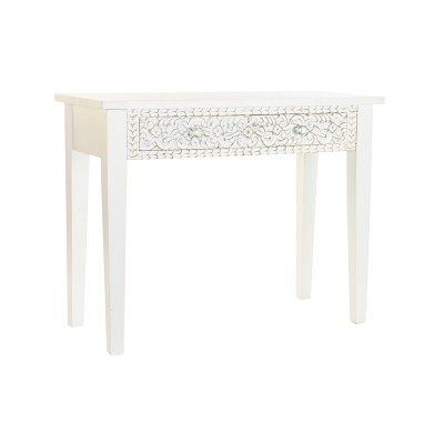 Console DKD Home Decor Blanc Bois de manguier (100 x 45 x 78 cm)