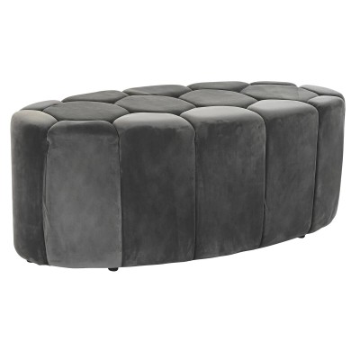 Banquette DKD Home Decor Gris Bois MDF 125 x 53 x 46,5 cm