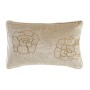 Coussin DKD Home Decor Doré 50 x 10 x 30 cm Fleurs