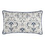 Coussin DKD Home Decor Bleu 50 x 10 x 30 cm Fleurs