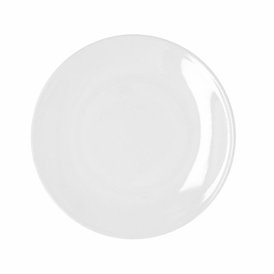 Assiette plate Bidasoa Glacial Coupe Blanc Céramique 25 cm (6 Unités) (Pack 6x)