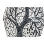 Vase DKD Home Decor Arbre Blanc Noir Blanc/Noir Verre Terre cuite 29 x 29 x 60 cm