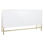 Buffet DKD Home Decor Losanges Blanc Laiton Bois de manguier (157 x 43 x 84 cm)