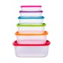 Set of 6 lunch boxes 5five polypropylene