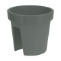 Plant pot for Railings Plastiken Green polypropylene