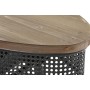 Console DKD Home Decor 90,5 x 39 x 78 cm Sapin Noir Métal Marron