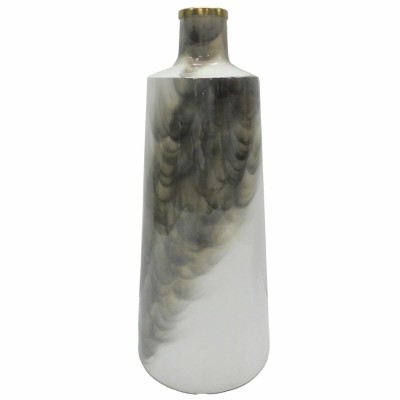 Vase DKD Home Decor Métal Bicolore Fer Moderne (19 x 19 x 46 cm)