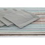 Nappe et serviettes de table DKD Home Decor 2 Unités 150 x 150 x 0,5 cm Gris Bleu ciel