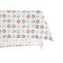 Tablecloth and napkins DKD Home Decor 2 Units 150 x 150 x 0,5 cm Grey Sky blue