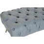 Banquette DKD Home Decor   103 x 46 x 42 cm Bleu Doré Métal