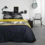 Bedding set TODAY Black Yellow Double bed 220 x 240 cm