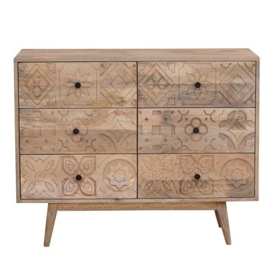 Commode DKD Home Decor Bois de manguier Arabe (100 x 40 x 80 cm)