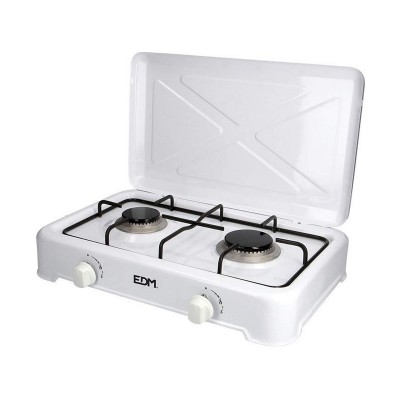 gas stove EDM White Metal 46 x 30 x 12 cm