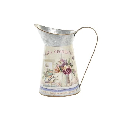 Decorative watering can DKD Home Decor Tulipa Pink 23 x 13 x 26 cm