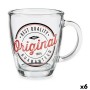 Tasse mug Original Transparent verre (320 ml) (6 Unités)