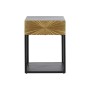 Nightstand DKD Home Decor Golden 35 x 40 x 55 cm Black Metal Wood