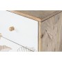 Chest of drawers DKD Home Decor Natural Black Metal White Mango wood Tropical (75 x 40 x 80 cm)