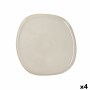 Assiette plate Bidasoa Ikonic Céramique Blanc (26,5 x 25,7 x 1,5 cm) (Pack 4x)