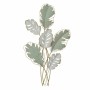 Wall Decoration DKD Home Decor Metal White Green Modern Leaf of a plant (57 x 5,7 x 103 cm)