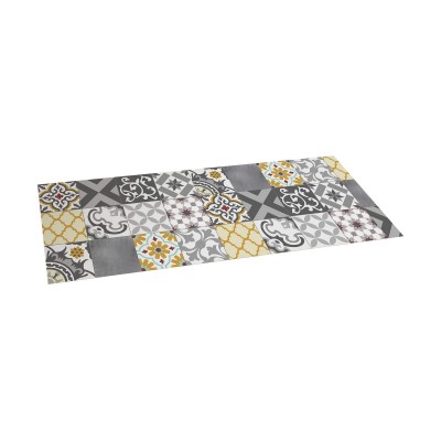 Tapis en vinyle Stor Planet Croma Patch Gris 100 % PVC (50 x 140 cm)