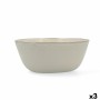 Salad Bowl Bidasoa Ikonic Ceramic White (20 x 19,5 x 8,5 cm) (Pack 3x)
