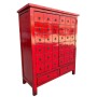 Caisson à Tiroirs DKD Home Decor Rouge Bois Oriental Laqué 102 x 42 x 120 cm