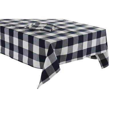 Nappe et serviettes de table DKD Home Decor 150 x 150 x 0,5 cm Bleu Blanc