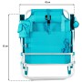 Chaise Pliante avec Frigo Textiline Coral 55 x 24 x 63 cm Turquoise