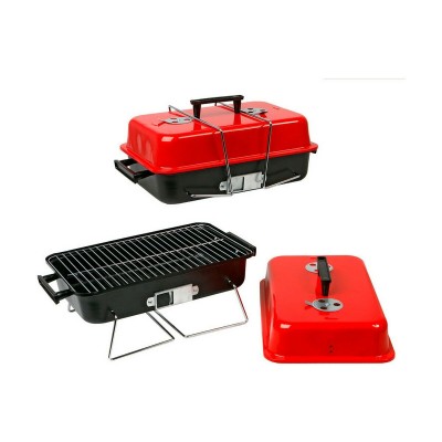 Barbecue Portable 43 x 25 x 23 cm Rouge/Noir