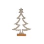 Sapin de Noël silhouette 5 x 29 x 20,5 cm Argenté Bois