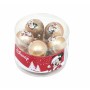 Christmas Bauble Mickey Mouse Happy smiles Golden 10Units Plastic (Ø 6 cm)