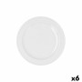 Dessert dish Bidasoa Glacial Ala Estrch White Ceramic 20 cm (6 Units) (Pack 6x)