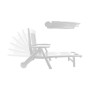 Chaise longue IPAE Progarden Zircone Pliable Avec des roues Blanc polypropylène (72 x 195 x 101 cm)