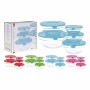 Set of 5 lunch boxes Glass EH Blue Transparent