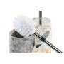 Toilet Brush DKD Home Decor Grey Beige Aluminium Dolomite 10 x 10 x 36 cm (2 Units)