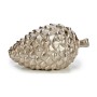 Decorative Figure Pineapple 9 x 10 x 16 cm Ceramic Silver Golden