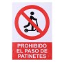 Panneau Normaluz Prohibido acceder con patinete Autocollants (21 x 30 cm)