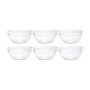 Bowl Transparent Glass (250 ml) (6 Units)