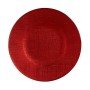 Flat plate Red Glass 6 Units (21 x 2 x 21 cm)