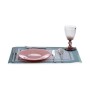 Assiette plate Rose verre 6 Unités (21 x 2 x 21 cm)